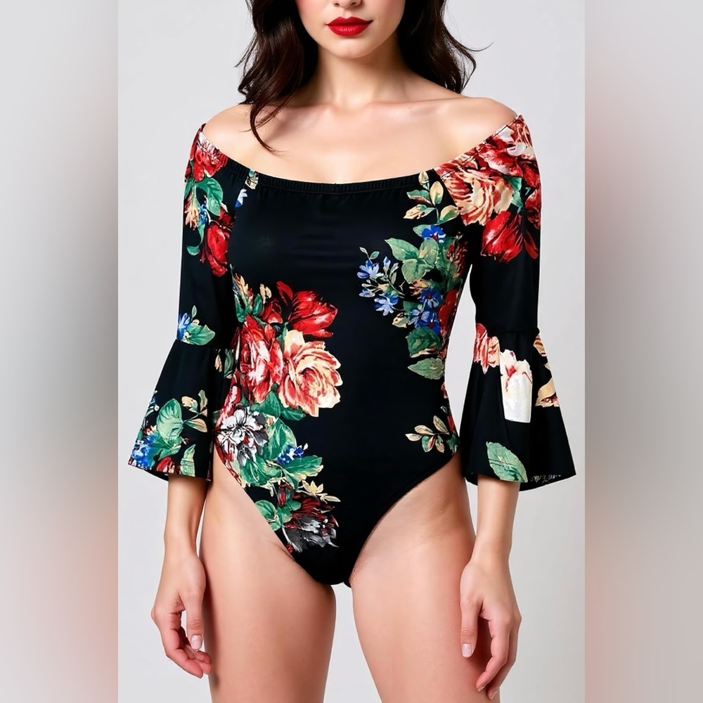 Floral Off-Shoulder Bodysuit